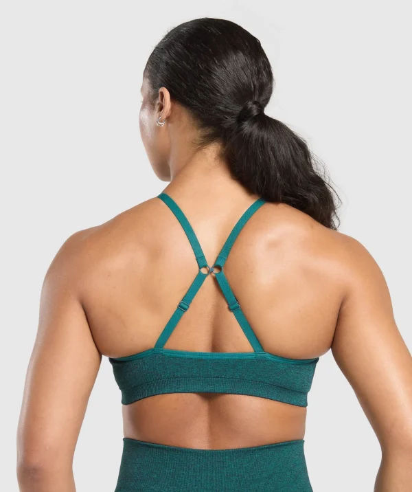 Outlet Gymshark Lift Seamless Sports Bra FunctionalTeal/BlackMarl