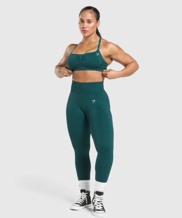 Outlet Gymshark Lift Seamless Sports Bra FunctionalTeal/BlackMarl