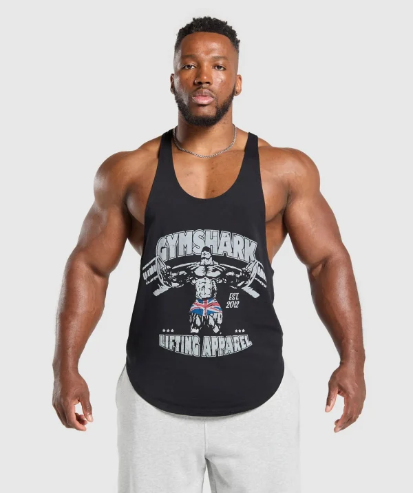 Clearance Gymshark Lifting Apparel Stringer Black