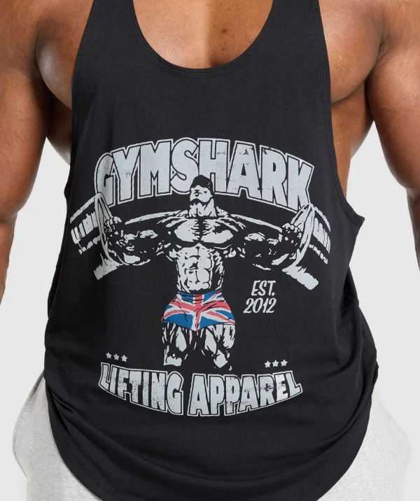 Clearance Gymshark Lifting Apparel Stringer Black