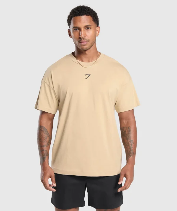 Online Gymshark Lifting Club Apparel Graphic T-Shirt VanillaBeige