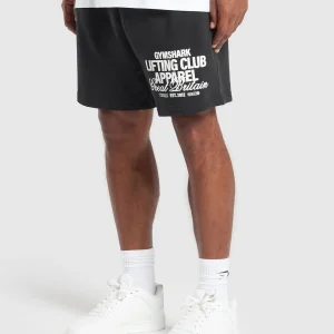 Clearance Gymshark Lifting Club Apparel Graphic Shorts Black