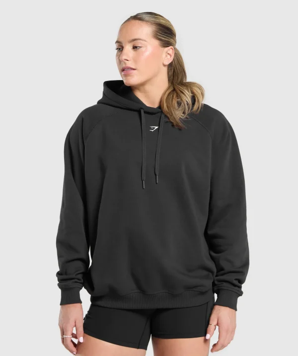 Sale Gymshark Lifting Club Graphic Brushed Hoodie Black