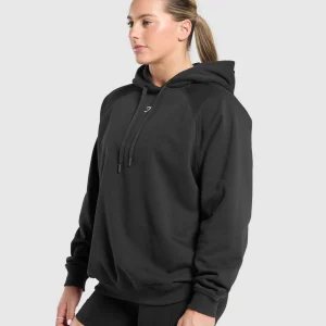 Sale Gymshark Lifting Club Graphic Brushed Hoodie Black