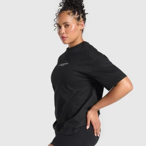 Outlet Gymshark Lifting Club Graphic T-Shirt Black