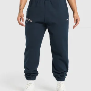 Hot Gymshark Lifting Club Oversized Joggers Navy