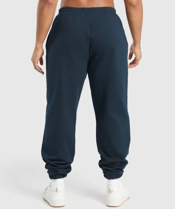 Hot Gymshark Lifting Club Oversized Joggers Navy