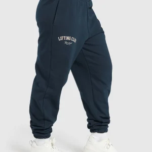 Hot Gymshark Lifting Club Oversized Joggers Navy