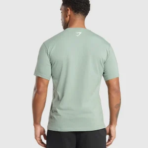 Discount Gymshark Lifting Club T-Shirt DollarGreen