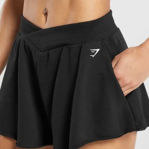 New Gymshark Lifting Crossover Cotton Shorts Black