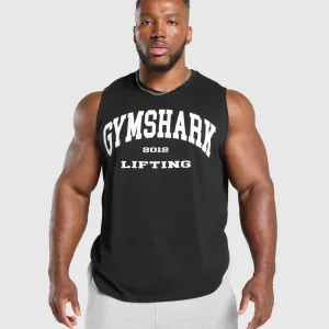 Clearance Gymshark 2012 Lifting Cut off Tank Black