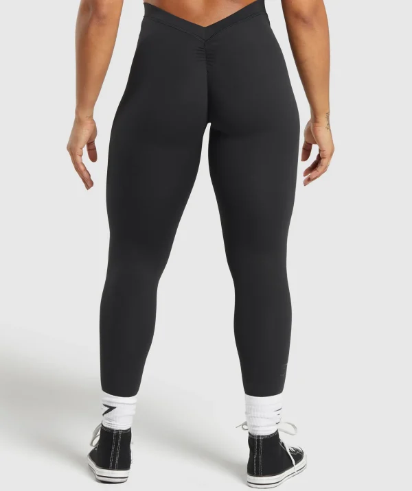 Sale Gymshark Lifting Dipped Waistband Leggings Black