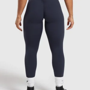 Clearance Gymshark Lifting Dipped Waistband Leggings HeavyBlue