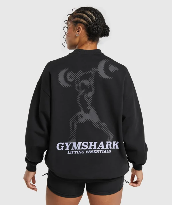 Online Gymshark Lifting Essential Sweater Black