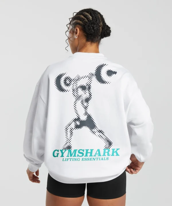 Discount Gymshark Lifting Essential Sweater White