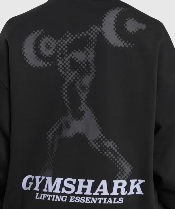 Online Gymshark Lifting Essential Sweater Black