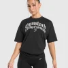 Sale Gymshark Lifting Essentials Oversized T-Shirt Black