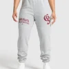 Discount Gymshark Lifting Essentials Oversized Joggers LightGreyCoreMarl