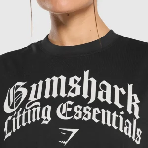 Sale Gymshark Lifting Essentials Oversized T-Shirt Black