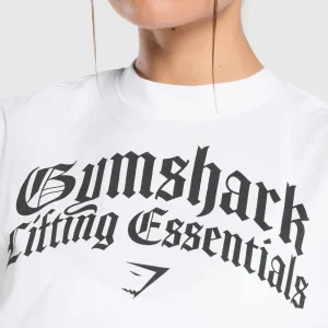 Best Gymshark Lifting Essentials Oversized T-Shirt White