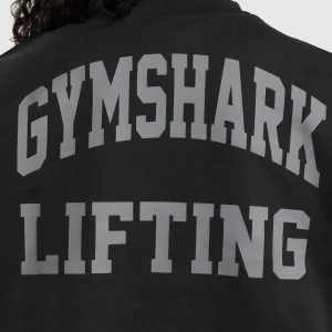 Clearance Gymshark Lifting Graphic Midi Sweatshirt Black