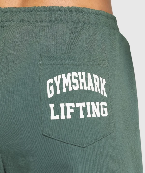 Fashion Gymshark Lifting Graphic Oversized Joggers SlateTeal