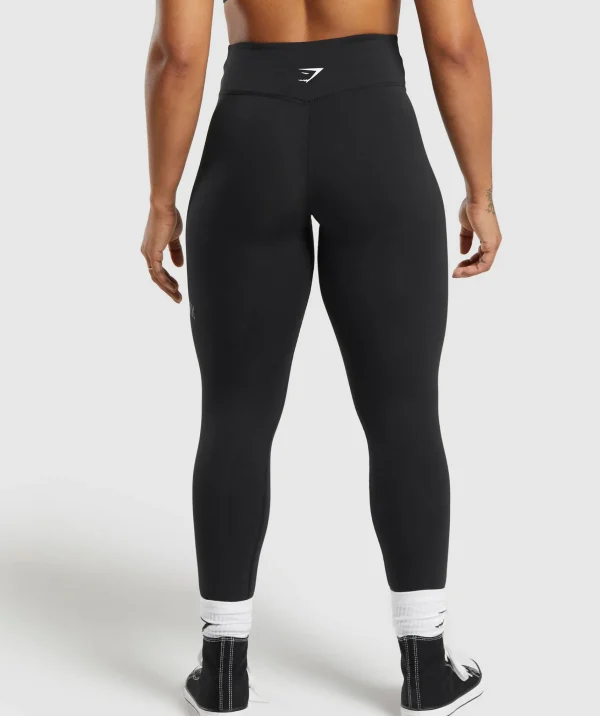 Outlet Gymshark Lifting Logo Leggings Black