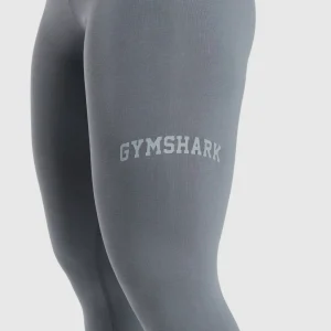 Clearance Gymshark Lifting Logo Leggings IronBlue