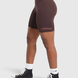 Hot Gymshark Lifting Logo Shorts HeritageBrown