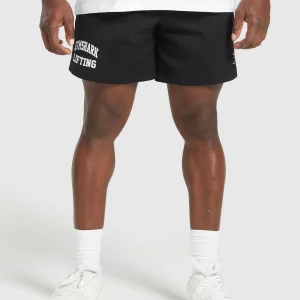 Clearance Gymshark Lifting Mesh 7" Shorts Black