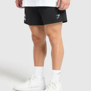 Best Gymshark Lifting Mesh 5" Shorts Black