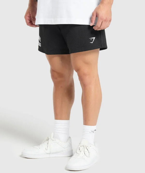 Best Gymshark Lifting Mesh 5" Shorts Black