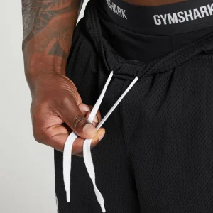 Clearance Gymshark Lifting Mesh 7" Shorts Black