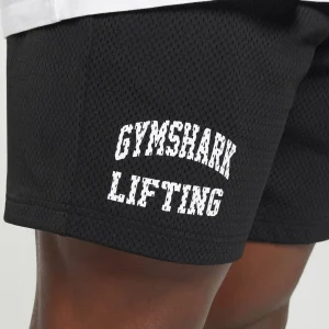 Clearance Gymshark Lifting Mesh 7" Shorts Black