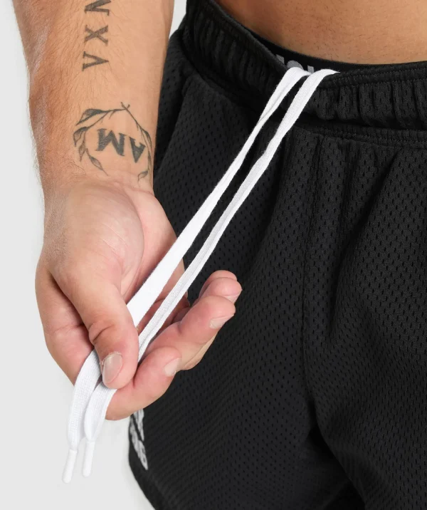 Best Gymshark Lifting Mesh 5" Shorts Black