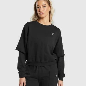 Best Gymshark Lifting Oversized Sweatshirt Black