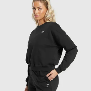 Best Gymshark Lifting Oversized Sweatshirt Black