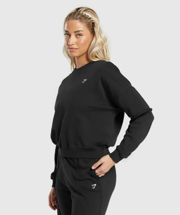 Best Gymshark Lifting Oversized Sweatshirt Black