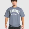 Sale Gymshark 2012 Lifting Oversized T-Shirt IronBlue