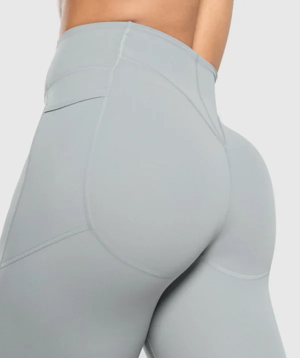 Discount Gymshark Lifting Pocket Leggings DenimGrey