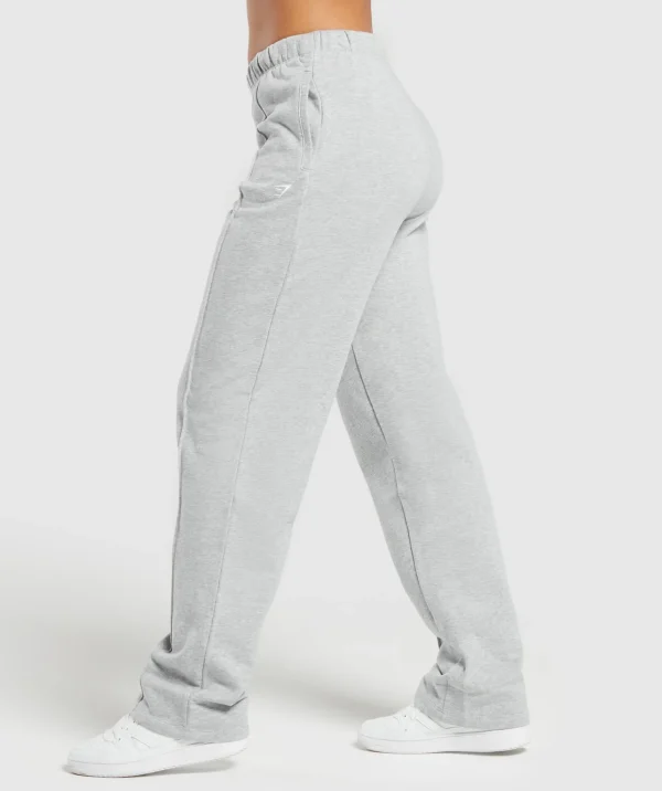 Outlet Gymshark Lifting Straight Leg Joggers LightGreyCoreMarl