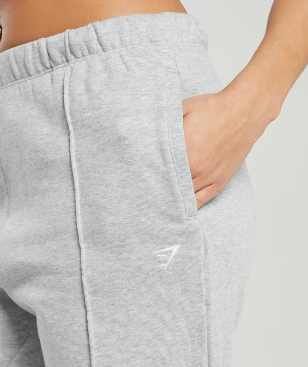 Outlet Gymshark Lifting Straight Leg Joggers LightGreyCoreMarl