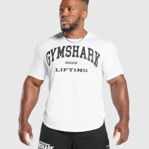 Clearance Gymshark 2012 Lifting T-Shirt White