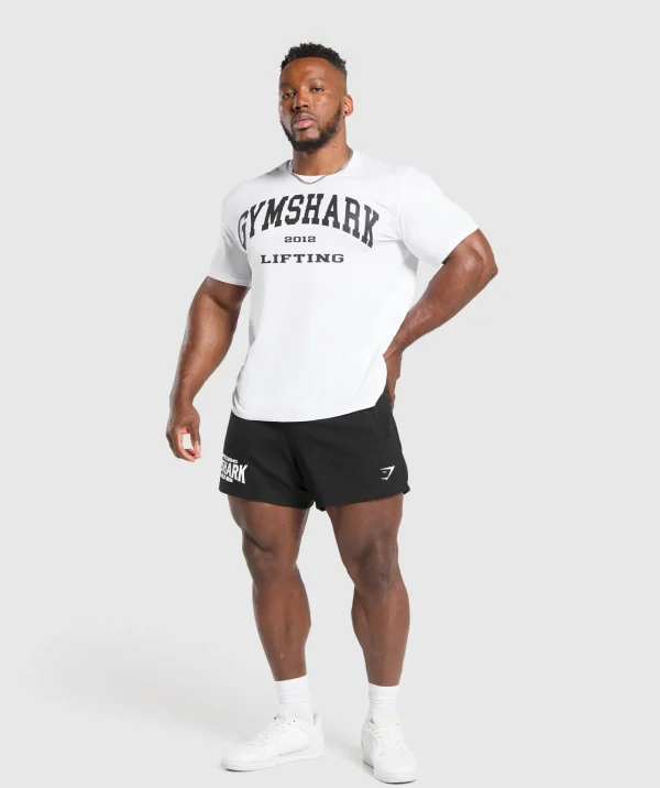 Clearance Gymshark 2012 Lifting T-Shirt White