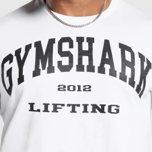 Clearance Gymshark 2012 Lifting T-Shirt White