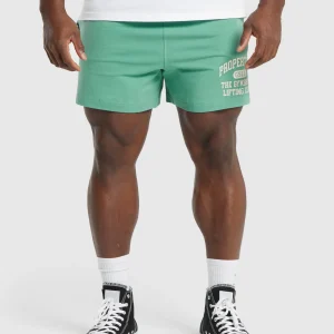 Outlet Gymshark Lightweight Jersey Shorts LagoonGreen