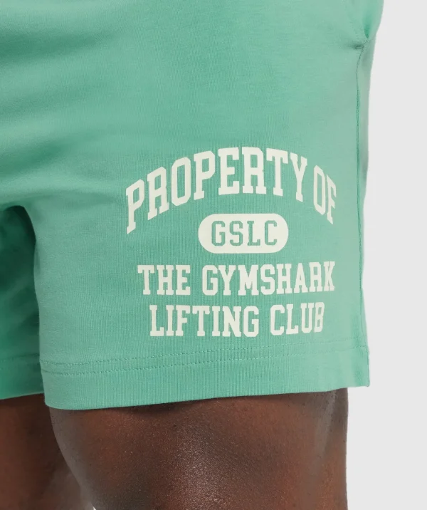 Outlet Gymshark Lightweight Jersey Shorts LagoonGreen