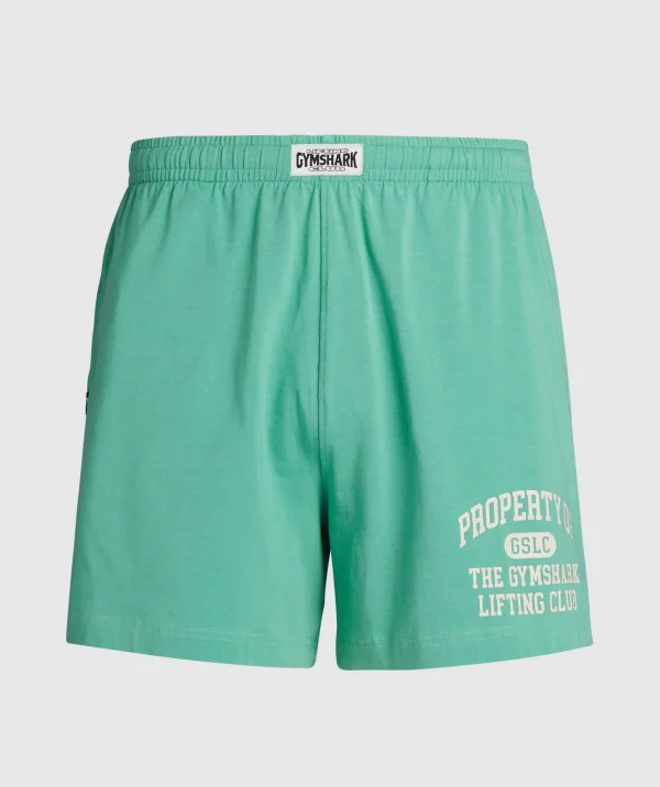 Outlet Gymshark Lightweight Jersey Shorts LagoonGreen