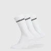 Outlet Gymshark Lite Crew Socks 3pk White