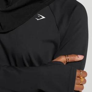 Sale Gymshark Long Line Long Sleeve Top Black